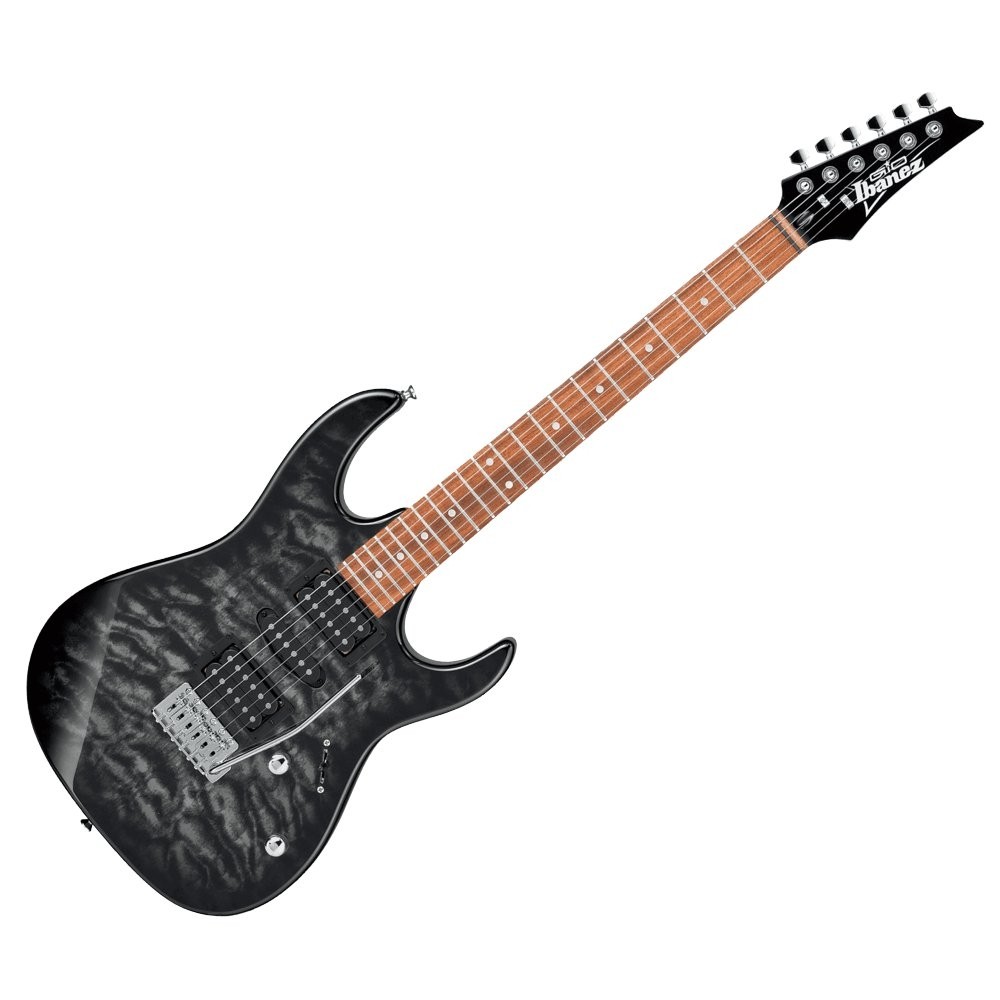 IBANEZ GRX70QA-TKS - GITAAR ELEKTRISCH TRANSPARENT BLACK BURST