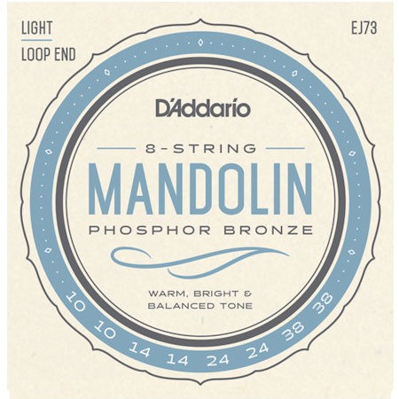 D'ADDARIO J-73 PHOSPHOR BRONZE LIGHT - SNAREN MANDOLINE 010-014-024-038