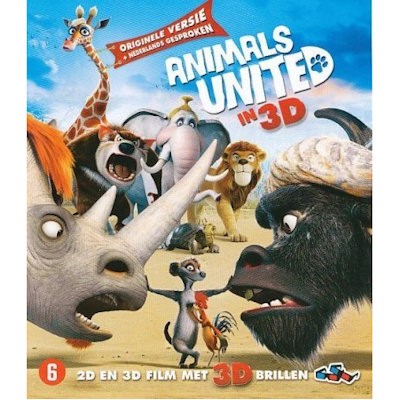 blu-ray dvd SPEELFILM - ANIMALS UNITED 3D