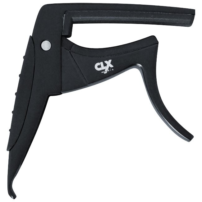 CLX STANDAARD BLK STEEL TRIGGER - CAPO WESTERN GITAAR ZWART