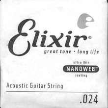 ELIXIR 15124 NANOWEB - SNAAR 024 PHOSPHOR BRONZE