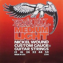 ERNIE BALL 2206 MEDIUM LIGHT - SNAREN 012-054 NICKELWOUND WOUND G