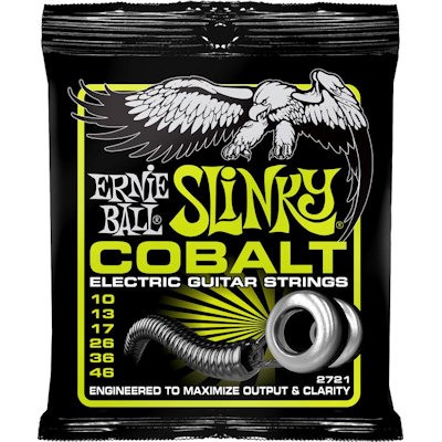 ERNIE BALL 2721 SLINKY COBALT - SNAREN 010-046 EXTRA OUTPUT + HIGH