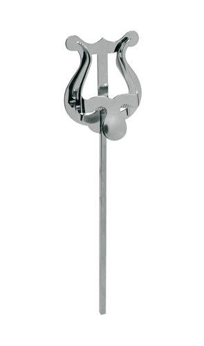 RIEDL 301-NK NICKEL 16CM - HARPJE TROMPET KLEIN RECHTE STAAF