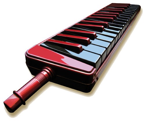 HOHNER STUDENT FIRE 9432174 - MELODICA 32 TOETSEN ROOD / ZWART