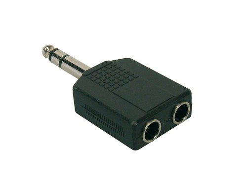 BOSTON AT-170 - ADAPTER 6.3 MALE STEREO - 2X 6.3 FEMALE STEREO