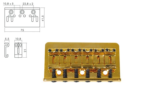 BOSTON B-1502-G - BRUG KAM ST STYLE GOLD PITCH 10.8