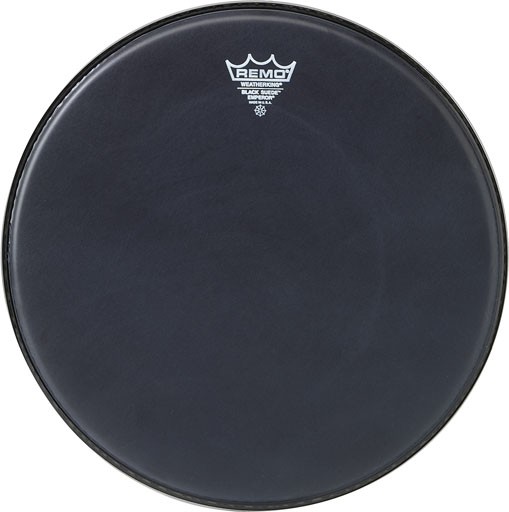 REMO BE-0812-ES - DRUMVEL 12" BLACK SUEDE EMPEROR