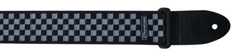 DUNLOP D38-31BK - GITAARRIEM BLACK & WHITE CHECKERS
