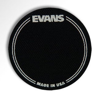 EVANS EQPB1 2-PACK - BASS DRUM PATCH ENKEL ZWART