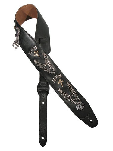 GAUCHO GST-286-BK - GITAARRIEM CHAIN & CROSSES BIKER SERIES