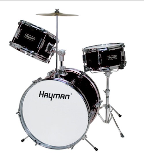 HAYMAN HM-33-BK - DRUMSTEL JUNIOR ZWART + BEKKEN