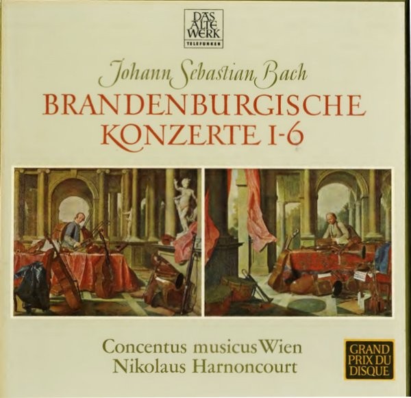 BACH, JOHAN SEBASTIAN / NIKOLAUS HARNONCOURT - BRANDENBURGISCHE KONZERTE 1-6 -2VINYL-