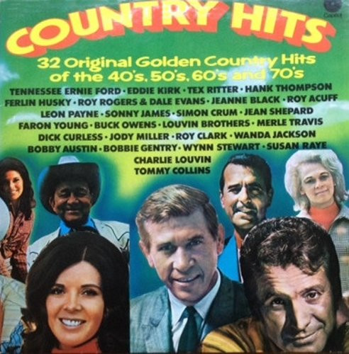 VARIOUS - 32 ORIGINAL GOLDEN COUNTRY HITS OF THE 40'S - 70'S -VINYL-