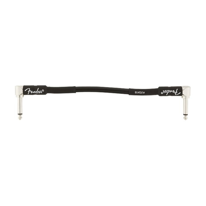 FENDER PROFESSIONAL SERIES 0990820056 - KABEL JACK 6.3 2X HAAKS 15CM 6" ZWART