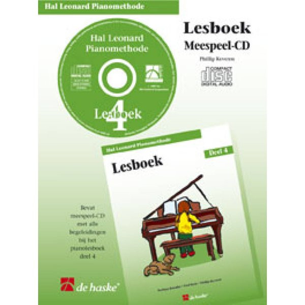 HAL LEONARD PIANOMETHODE - LESBOEK 4 CD