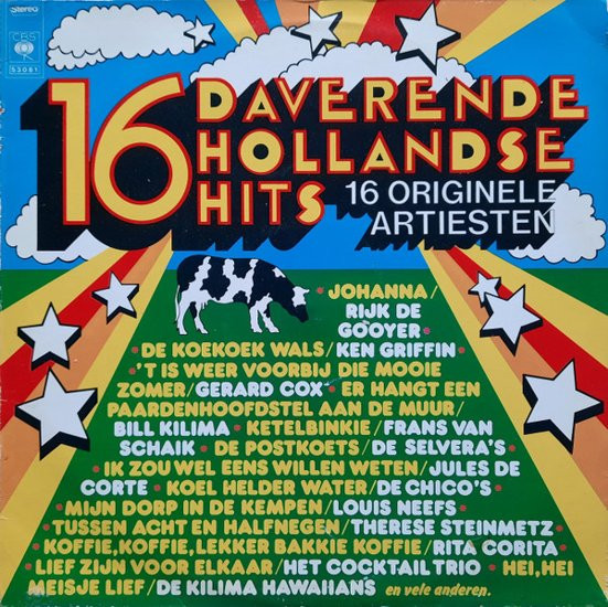VARIOUS - 16 DAVERENDE HOLLANDSE HITS -VINYL-