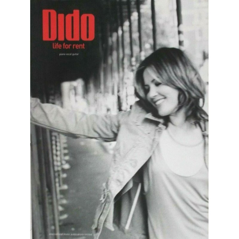 DIDO - LIFE FOR RENT - ZANG, PIANO, GITAAR - bladmuziek