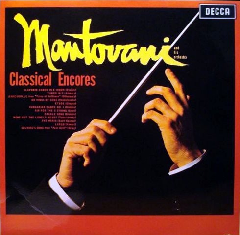 MANTOVANI AND HIS ORCHESTRA - CLASSICAL ENCORES -VINYL-