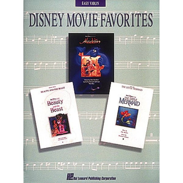 WALT DISNEY - DISNEY MOVIE FAVORITES - EASY VIOLIN - 16 SONGS