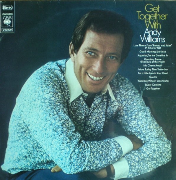 WILLIAMS, ANDY - GET TOGETHER WITH ANDY WILLIAMS -VINYL-