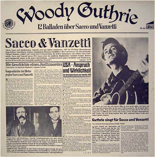 GUTHRIE, WOODY - BALLADS OF SACCO & VANZETTI -VINYL-