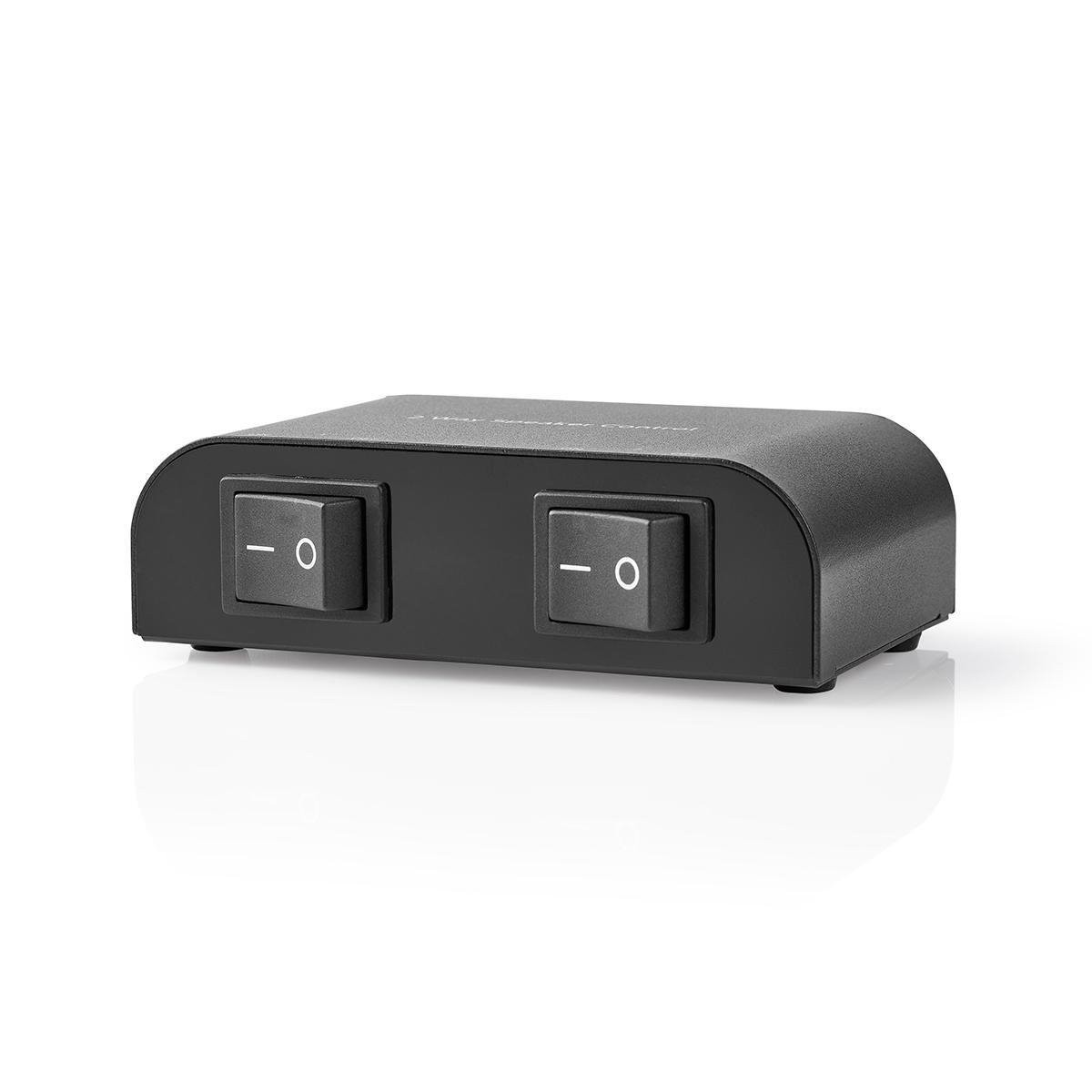 NEDIS ASWI2612BK SPEAKER CONTROL BOX - SCHAKELAAR LUIDSPREKERS 2 SETS SCHROEFAANSLUITING