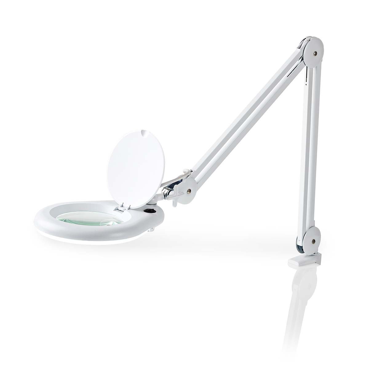 NEDIS MAGL2WT - LOEPLAMP LED KOEL WIT + ZWENKARM & TAFELKLEM