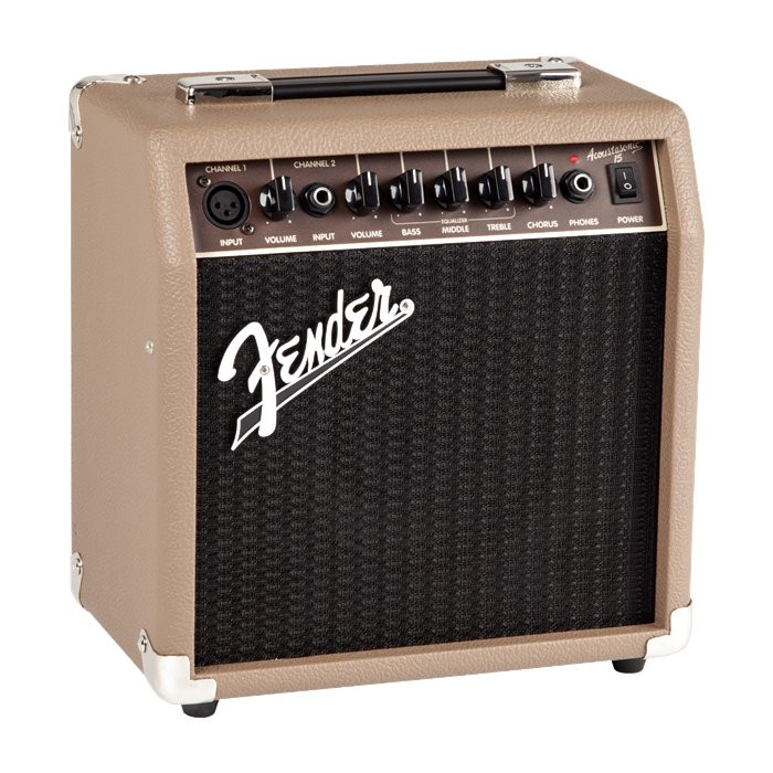 FENDER ACOUSTASONIC 15 - GITAARVERSTERKER AKOESTISCH 15W 6" SPEAKER MIC INPUT