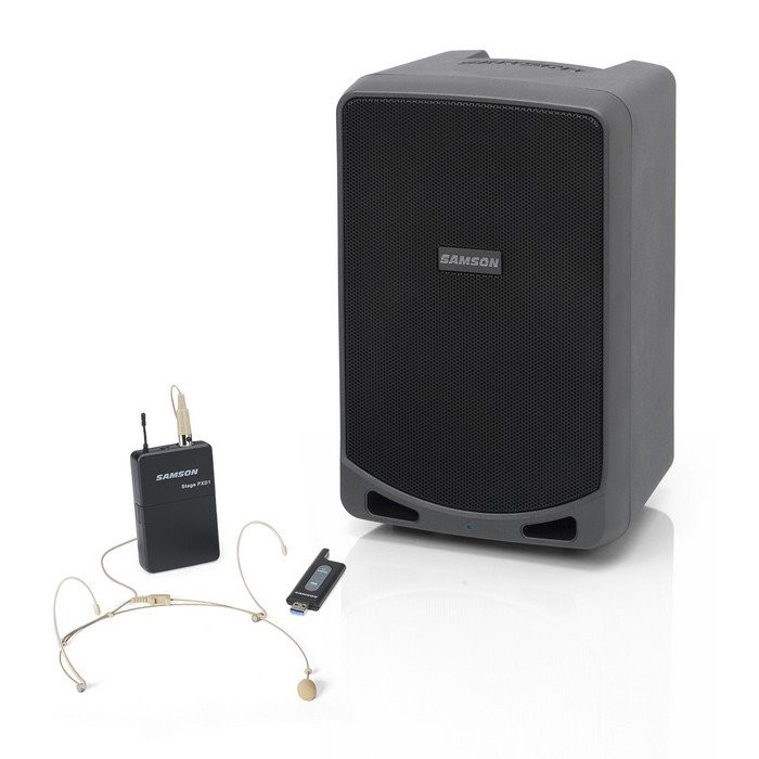 SAMSON XP106WDE - PORTABLE PA 100W BLUETOOTH + HEADSET DRAADLOOS