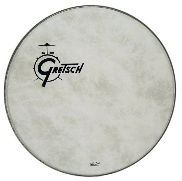 GRETSCH GRDR22O OFFSET LOGO - DRUMVEL 22" FIBERSKYN BASSDRUM RESONANTIE