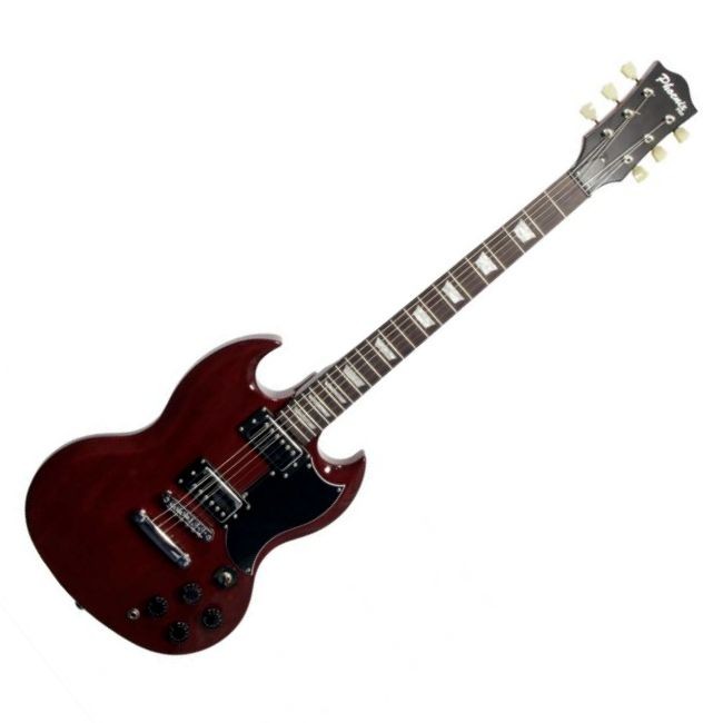 PHOENIX EG-572WR - GITAAR ELEKTRISCH SG MODEL WINE RED