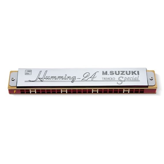 SUZUKI HUMMING SU-24-HM-F - MONDHARMONICA F TREMELO 48 TONEN