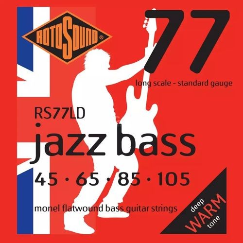 ROTOSOUND RS 77LD FLATWOUND - SNAREN BASGITAAR 045-105 LONG SCALE