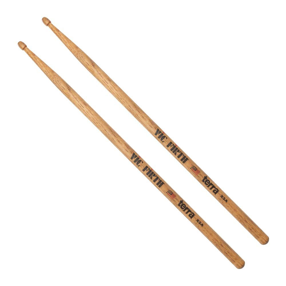 VIC FIRTH X5A TERRA EXTREME - DRUMSTOKKEN HICKORY 5A EXTRA LANG