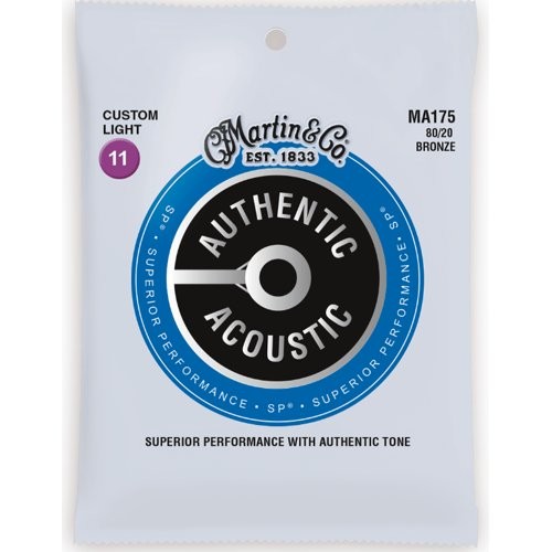 MARTIN MA175 AUTHENTIC ACOUSTIC SP - SNAREN 011-052 BRONZE WOUND 80/20