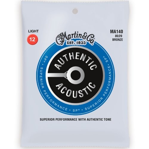 MARTIN MA140 AUTHENTIC ACOUSTIC SP - SNAREN 012-054 BRONZE WOUND 80/20