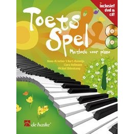 OLDENKAMP, MICHIEL - TOETS & SPEL 1 METH PIANO + DVD/CD