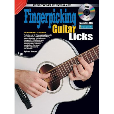 DUNCAN, BRETT - FINGERPICKING GUITAR LICKS + CD