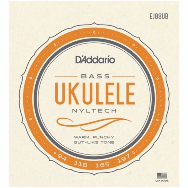 D'ADDARIO EJ88UB NYLTECH - SNAREN UKELELE BASS G-C-E-A TUNING