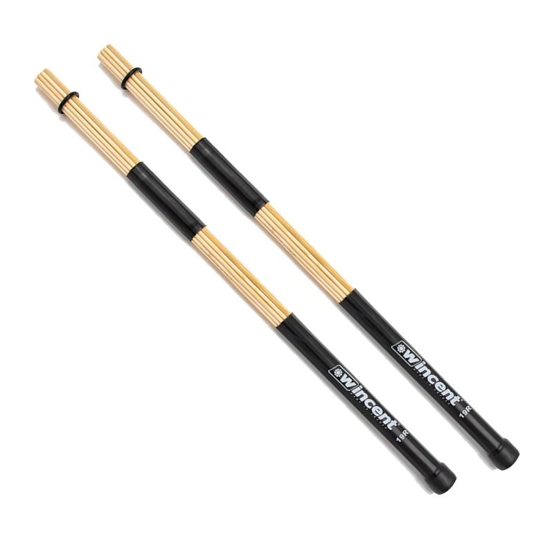 WINCENT 19R - DRUMSTOKKEN RODS 19 STUKS BAMBOE HOUT