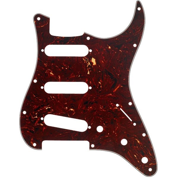 FENDER PICKGUARD STRATOCASTER SSS - SLAGPLAAT TORTOISE SHELL 4-PLY 11-HOLE