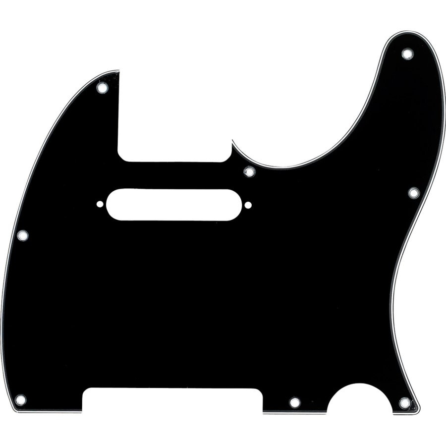 FENDER PICKGUARD TELECASTER 0991356000 - SLAGPLAAT ZWART 8-HOLE MOUNT 3-PLY
