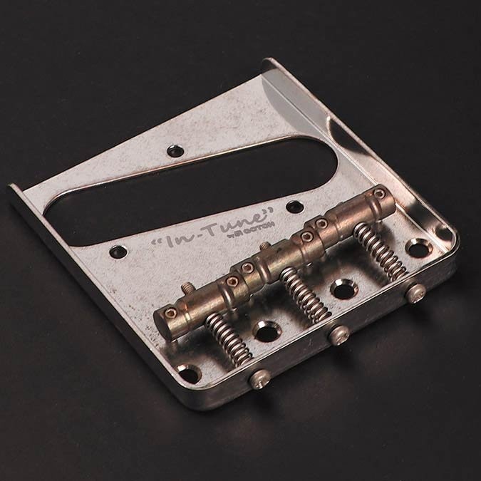 GOTOH MASTER RELIC COLLECTION T-STYLE BRIDGE AGED CHROME - BRUG ELEKTRISCHE GITAAR BRASS "IN-TUNE" SADDLES