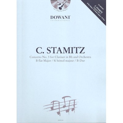 STAMITZ, CARL - CONCERTO NO 3 B-DUR CLARINET + CD