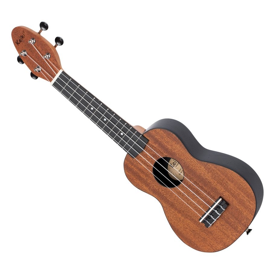 ORTEGA KEIKI K2-MAH-L MAHONIE LINKSHANDIG - UKELELE SOPRAAN + ACCESSOIRES ABS BACK