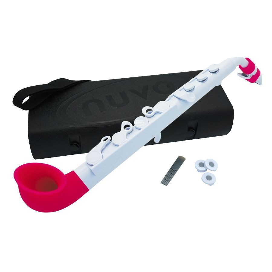 NUVO JSAX 2.0 WIT/ROZE - SAXOFOON ABS C STANDAARDSET + ETUI