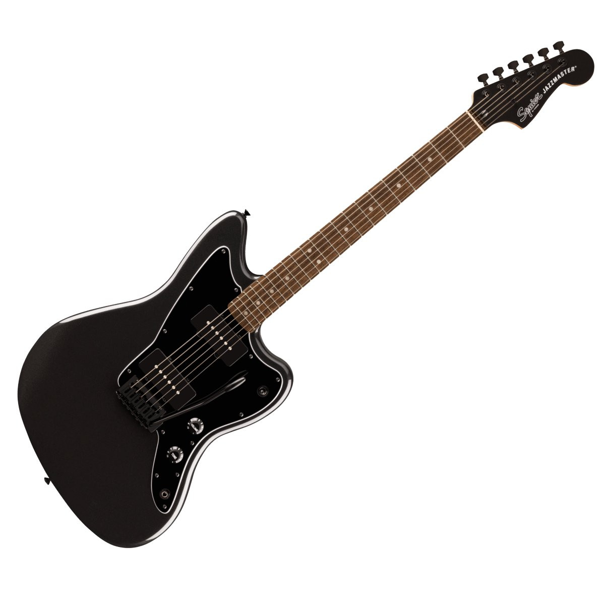 SQUIER JAZZMASTER AFFINITY LRL BPG BHW MH MBK LTD - GITAAR ELEKTRISCH METALLIC BLACK LAUREL FINGERBOARD