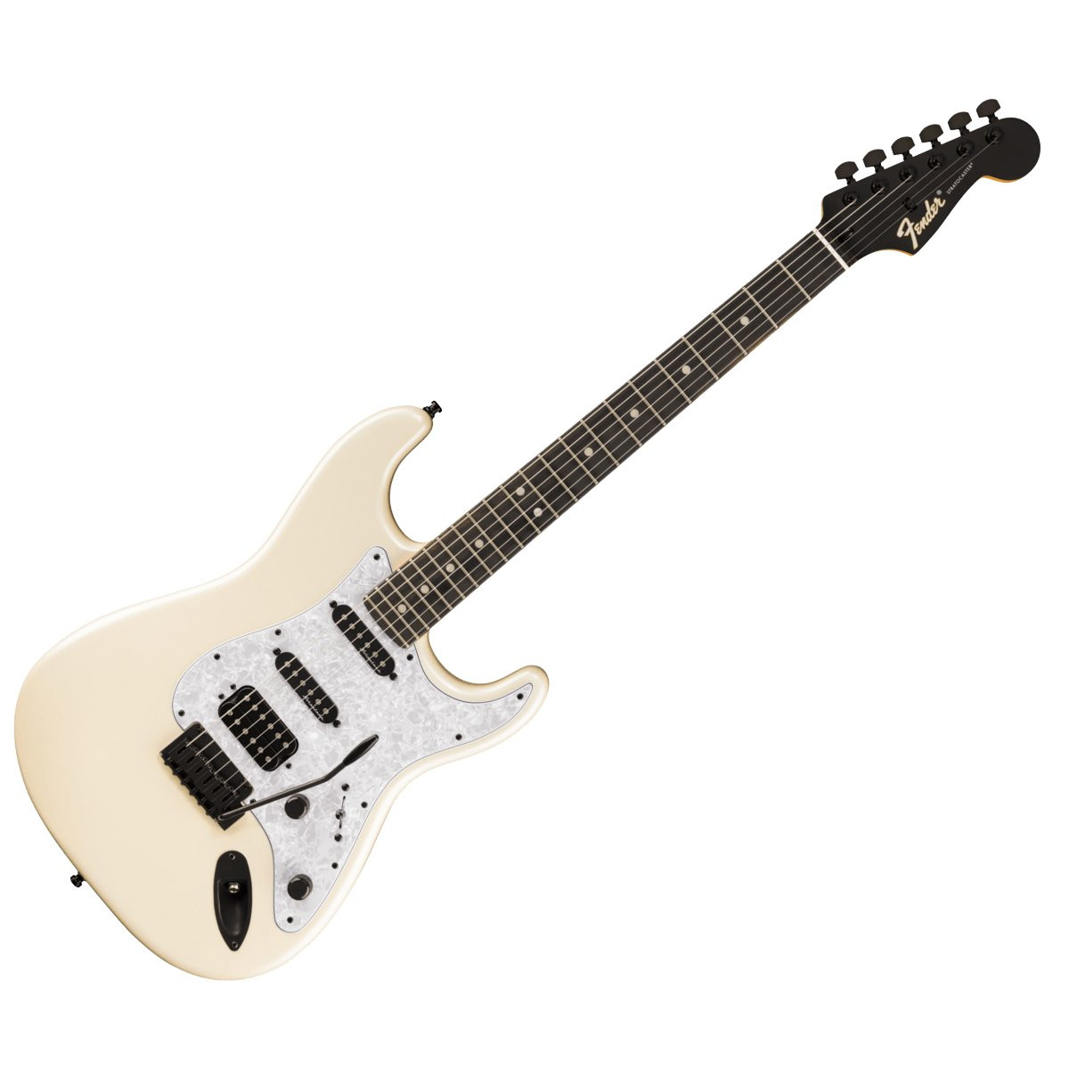 FENDER STRATOCASTER PLAYER FUSION LTD HSS EB OLP - GITAAR ELEKTRISCH OLYMPIC PEARL EBONY FINGERBOARD