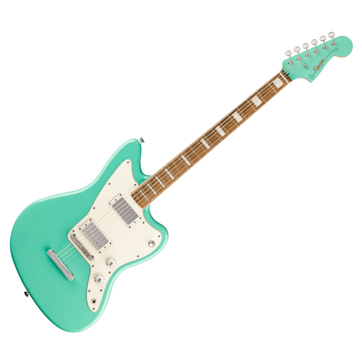 SQUIER JAZZMASTER PARANORMAL BARITONE HH LRL PPG SFM - GITAAR ELEKTRISCH SEA FOAM GREEN LAUREL FINGERBOARD